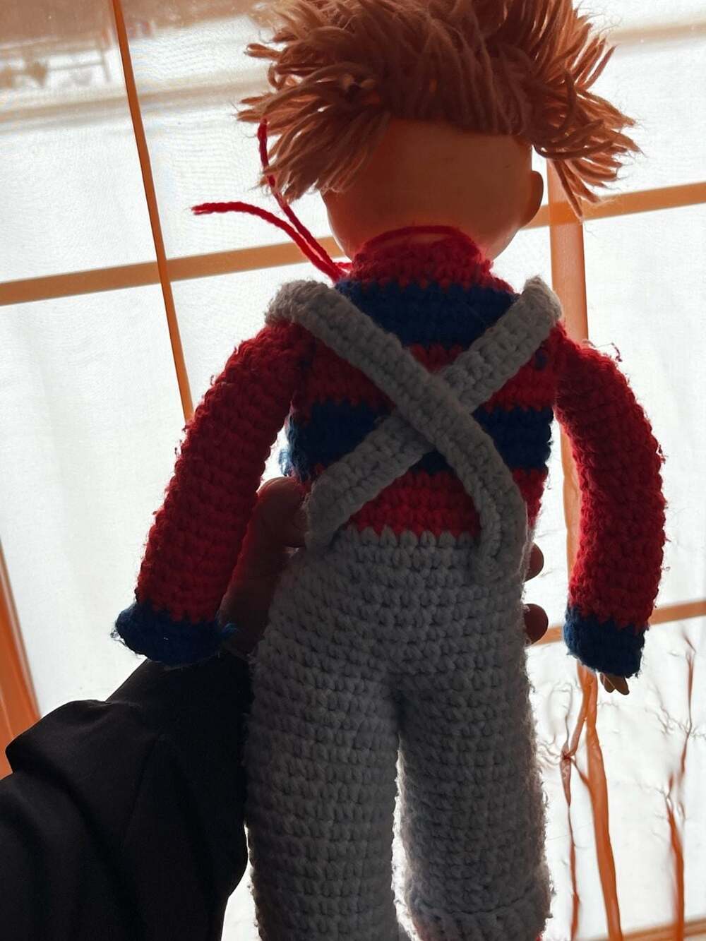 Vintage Handcrafted Raggedy Andy Crocheted Doll with Vinyl Face - Hong Kong - Picture 5 of 5